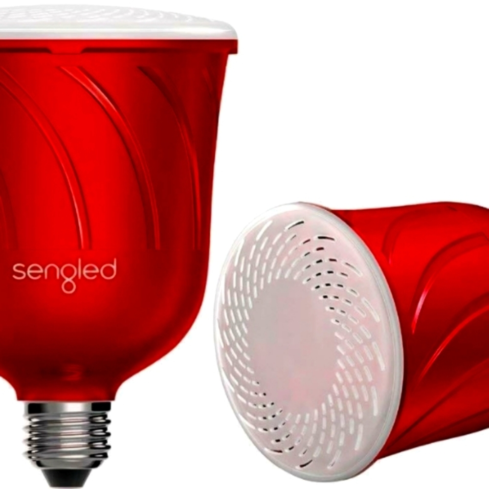 Sengled Pulse Dimmable LED Bulb Wireless Bluetooth Speaker Red JBL